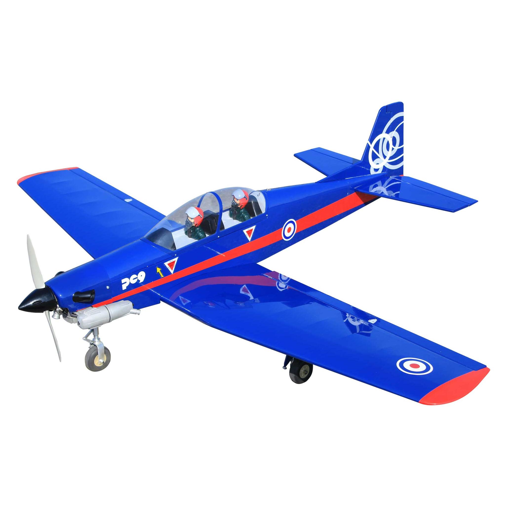 Seagull Models ( SG-Models ) Pilatus PC-9 "UK-Airforce" 10cc blau/rot (Motorflugzeug) (SEA401B)