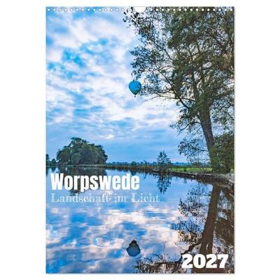 Worpswede - Landschaft im Licht (Wandkalender 2027 DIN A3 hoch), CALVENDO Monatskalender