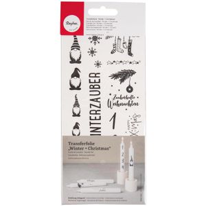 Rayher Transferpapier Winter & Christmas, Wasserschiebefolie, 2 Blatt
