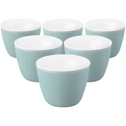 SNACK AND EGG Life Fashion Green Chic ø 6,8 cm 6er Set
