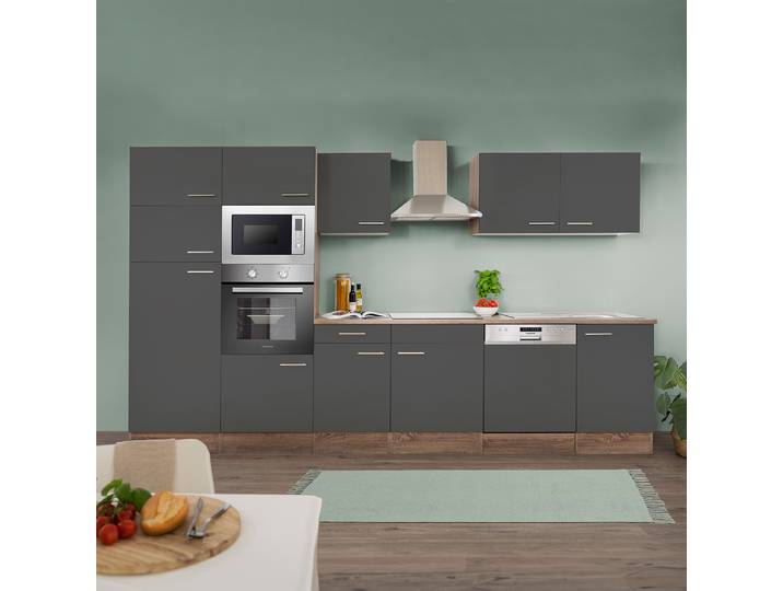 Cuisine Oliver XIII 340cm Gris/Gris
