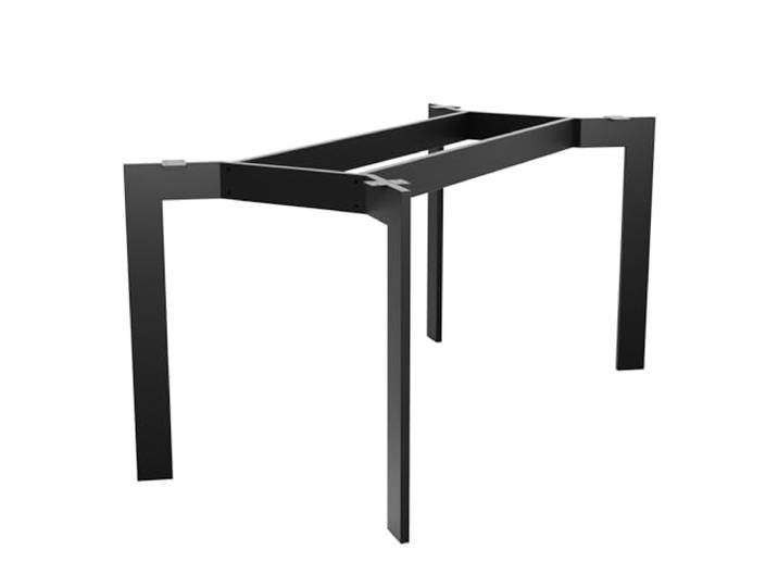 MetaloPro Barax Double Tischgestell 180x70x72 cm, Tischbeine, Schwarz Esstischgestell und Schreibtischgestell, bis 70 kg, verstellbare Möbelfüße, vorgebohrt, pulverbeschichtet