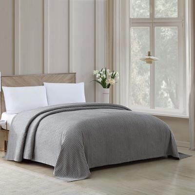 Beatrice Home Fashions Channel Chenille Bedspread