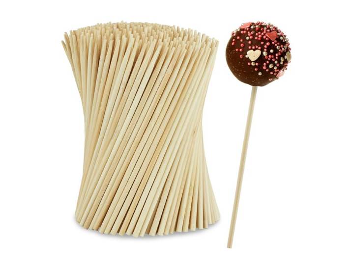 Relaxdays Cake Pop Stiel Bambus 400er Set