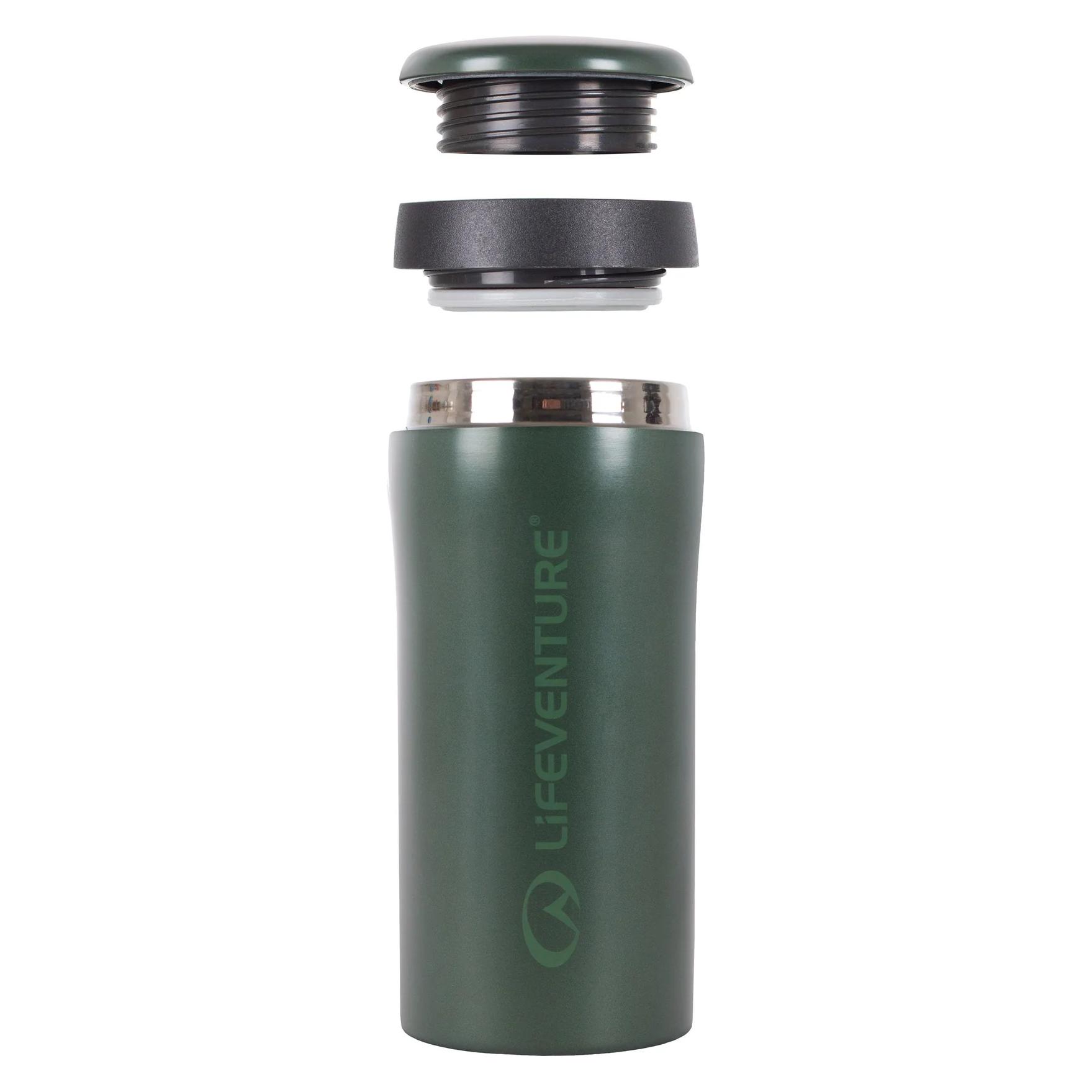 Lifeventure Thermal Mug, Metallic Green (0.30 l) (76208)