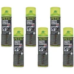 Petec Industrie Schnell- und Teilereiniger mit Aceton Set - 6 Stück -  71750
