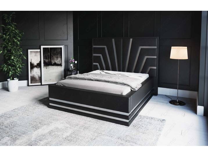 Wasserbett Cecina mit Zierleisten in Gold oder Silber