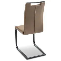 BOOOM Freischwinger Mike Lederoptik Braun Cappuccino