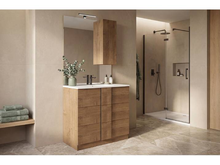Waschtisch Jupiter stehend 82cm Braun