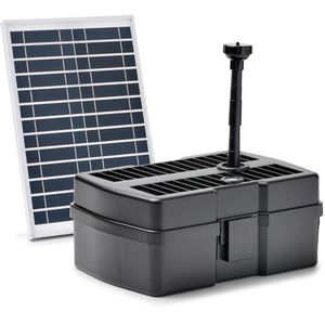 Pontec Teichpumpe PondoRell 1500 UVC Solar, Springbrunnenpumpe, 800 l/h, 5 W, 5 m Kabel, Förderhöhe 1,25 m, mit Filter