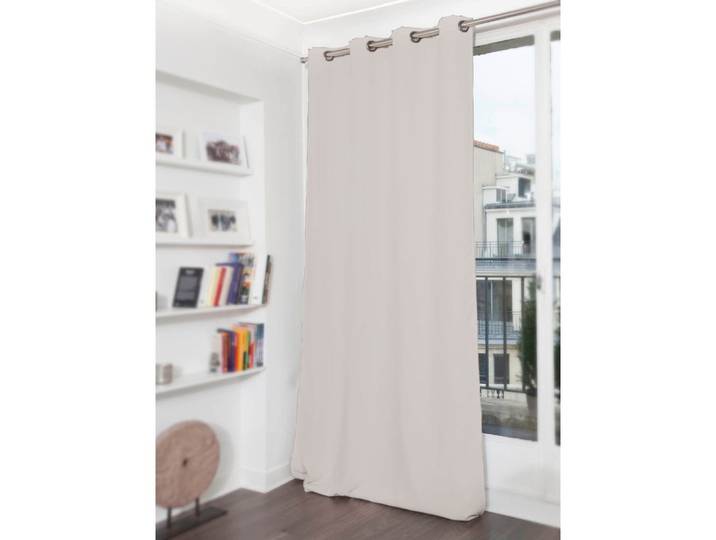 Rideau phonique oeillets gris mc17 135lx250h moondream