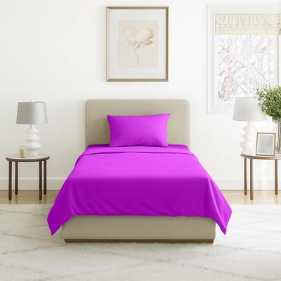 Windsor Home Lavish Home 3-Piece Microfiber Twin Sheet and Pillowcase Set, Purple