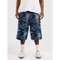 Blue Tomato Jacquard Denim Shorts blue Gr. 34