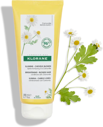 Klorane Ilumina Condicionador com Camomila para Cabelo Loiro 200ml