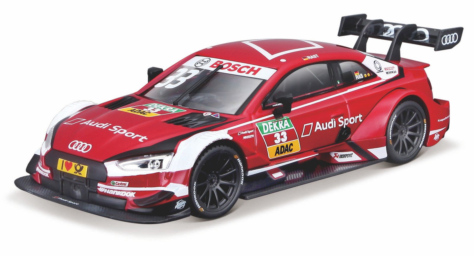 Bburago 1:32 Raceauto DTM Audi RS 5 modeljaar 2018