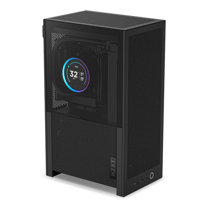NZXT H2 Flow Black Midi Tower ATX Gehäuse mit Sichtfenster CI-H21FB-01