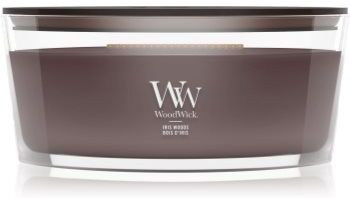 Woodwick Iris Woods vela perfumada com pavio de madeira 453.6 g. Iris Woods