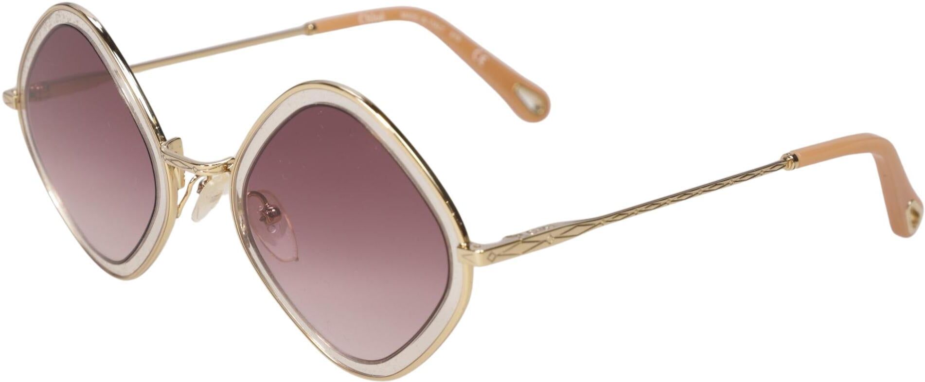 Chloe Damen Sonnenbrille, Beige - Second Hand