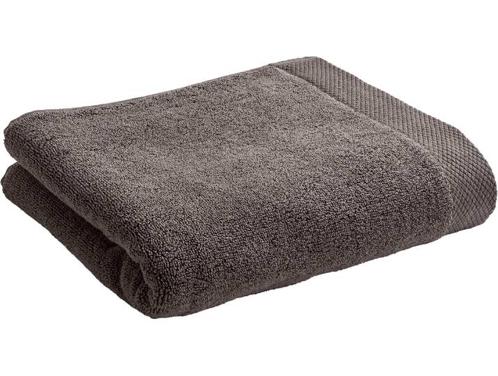 Handtücher CHRISTY LUXE , grau (soot), B:50cm L:100cm, Walkfrottier, Obermaterial: 100% Baumwolle, Handtücher, Handtücher, Luxus Handtücher in Premium Qualität mit 730g/m², 50x100cm, 2er Set