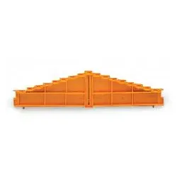 Wago 727-105 8-Etagen-Abschlussplatte,Aufdruck: 0-1-2-3-4-5-6-7--7-6-5-4-3-2-1-0,7,62 mm dick,orange 727105  - 25 Stück