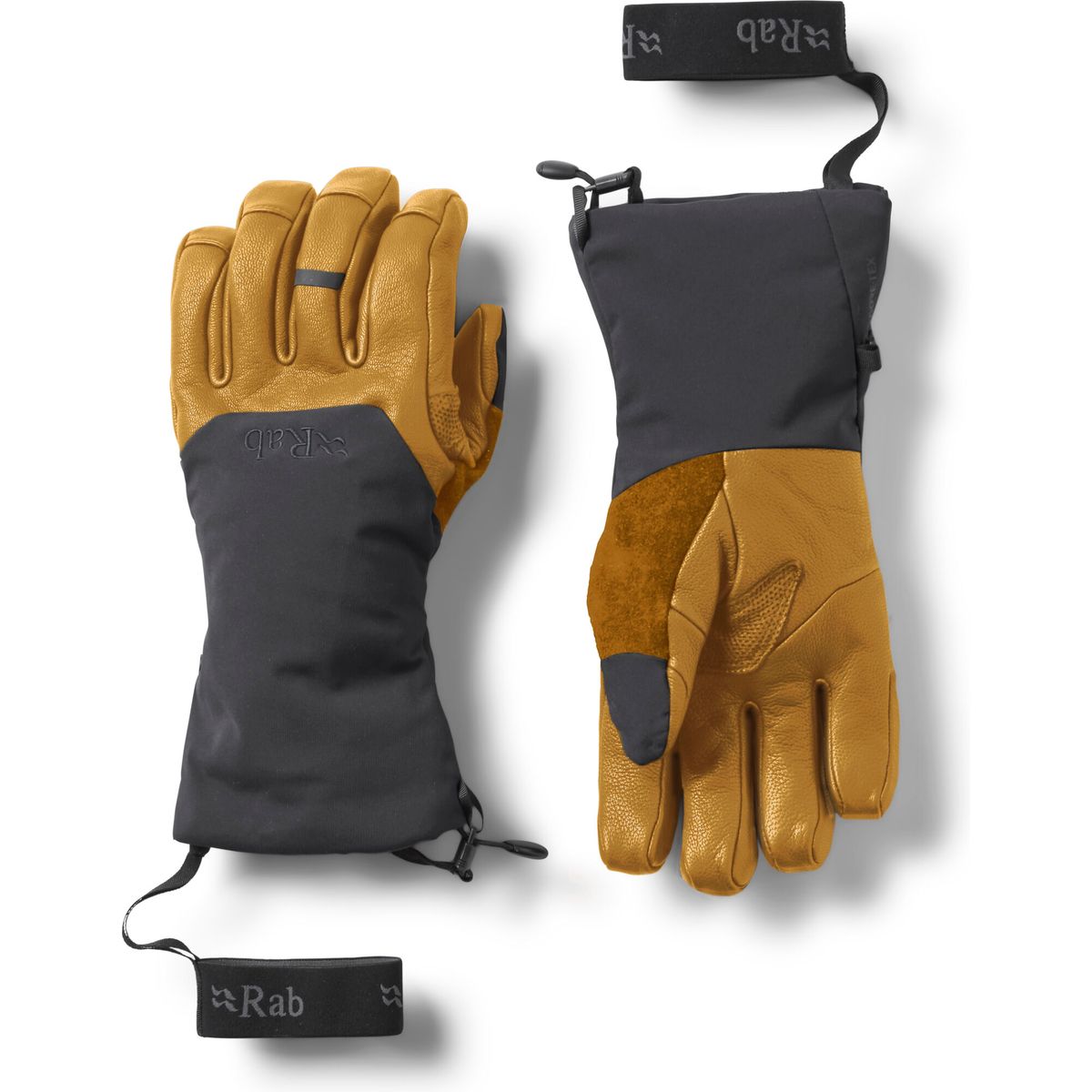 Rab Guide GTX Gauntlets black/tan (BTN) M QAJ-45-BTN-MED