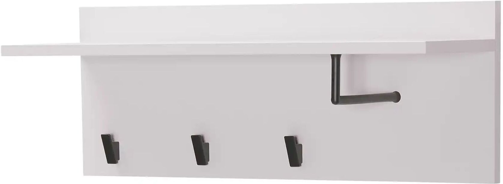 Höffner Garderobenpaneel  Kara ¦ grau ¦ MDF-Platte,Kunststoff ¦ Maße (cm): B: 70 H: 25