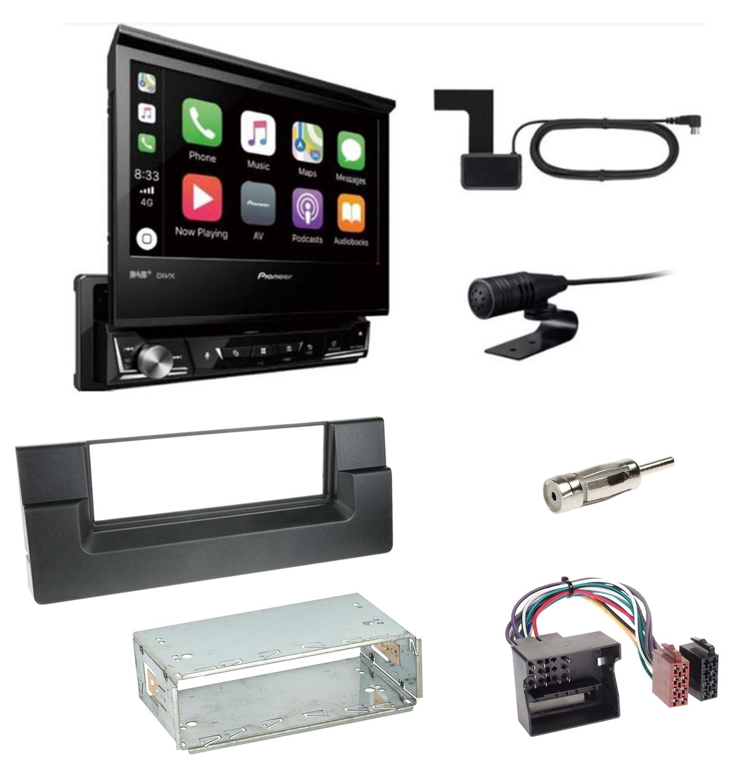 Pioneer AVH-Z7200DAB Digitalradio Bluetooth Einbauset für BMW 5er E39 ab 10/2000