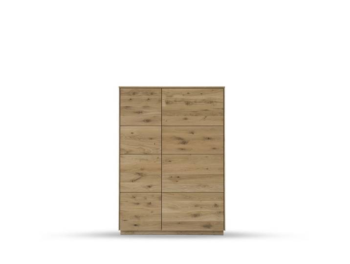 Highboard m.Holztüren 103x145cm 'München' Wildeiche geölt