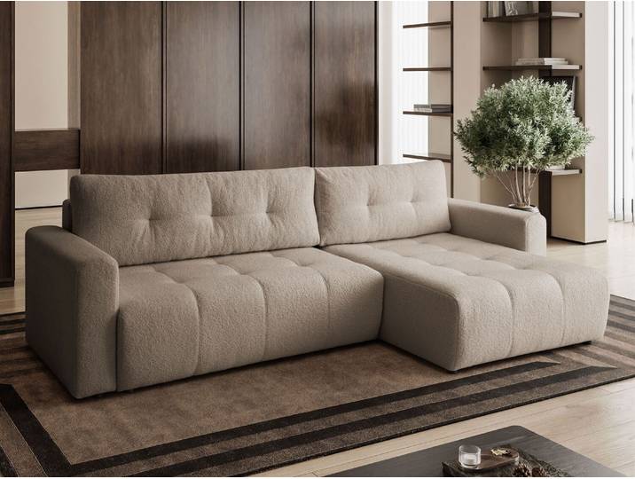 Kaiser Möbel Ecksofa VIENNA - Stil, Komfort und Funktionalität - BEIGE RECHTS