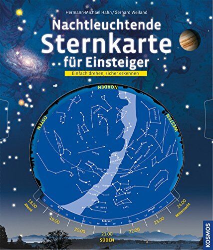Hermann-Michael Hahn - Nachtleuchtende Sternkarte für Einsteiger: Einfach drehen, sicher erkennen - Preis vom 12.10.2026 11:37:12 h