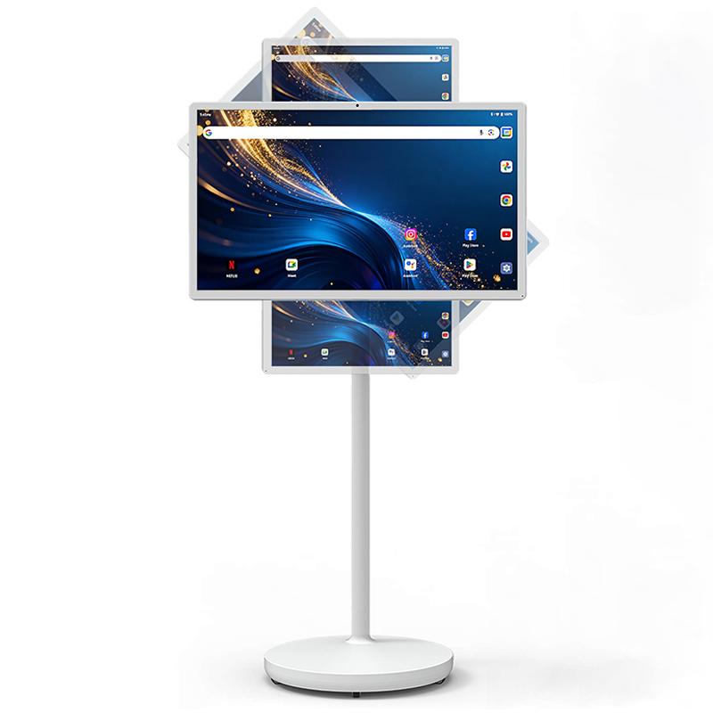 ZELUEXX 32 Zoll FHD Touchscreen Monitor mit Akku, WLAN, 16 MP Kamera, 8 GB+128 GB und mobilem Standfuß