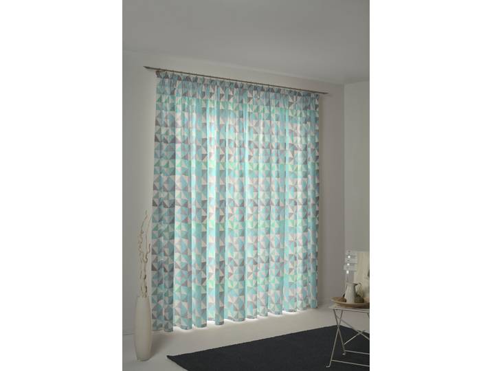 Vorhang ADAM Bio Bel Gr. 2, blau, B:145cm H:175cm, Jacquard, Baumwolle (Bio-Baumwolle), Gardinen, Vorhang, aus 100% Bio-Baumwolle