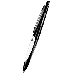 herlitz Kugelschreiber my.pen schwarz/weiß, Schreibfarbe: blau