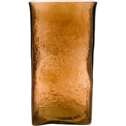 Square Vase 30 cm bernsteinfarben
