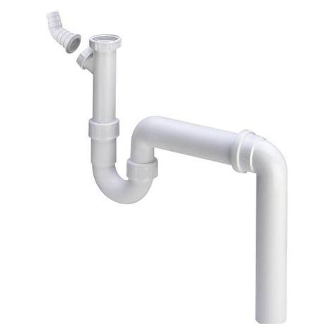 Viega Wassersperre für Küchenspüle, 11/2" Ø 50 mm, mit 90 Grad Ablaufbogen, mit Schlauchanschluss (109400)