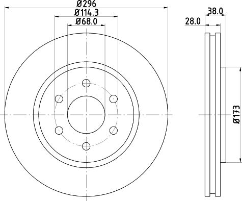 Don Bremsscheibe Pcd13772 296mm 28mm Für Nissan