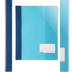 Durable Sichthefter A4 überbreit bl mit Fenster und Innentasche