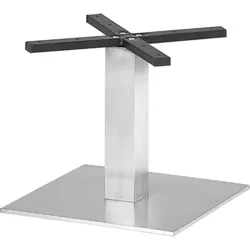 BIG Möbel GmbH Gastro Lounge Tischgestell aus Edelstahl | Flache Bodenplatte | Höhe: 45 cm
