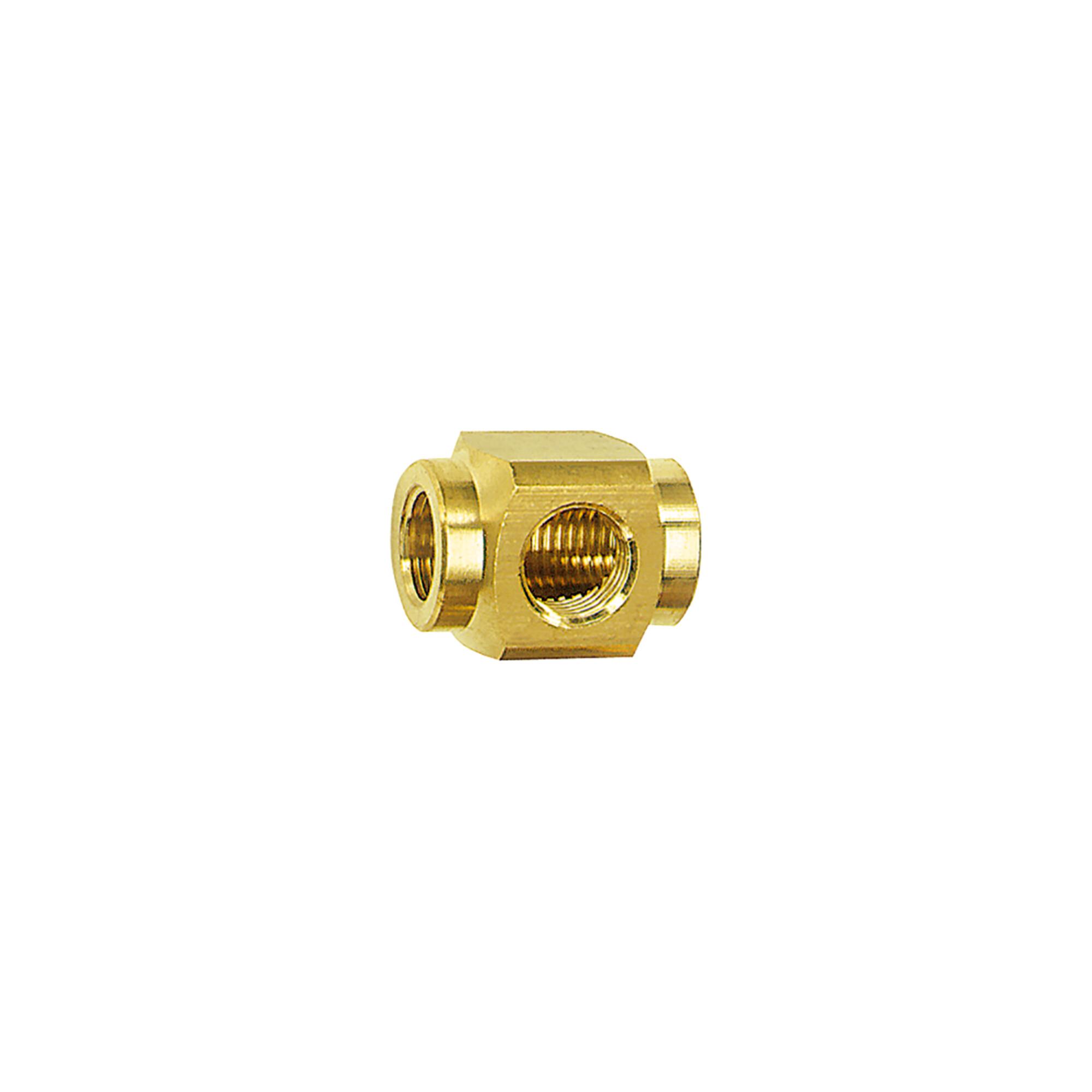 Riegler T-Verteiler, M5, SW 8, Messing (16.0960)