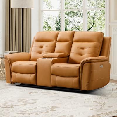 EBELLO Power Reclining Sofa Set with USB Ports Modular 3-Seat / Loveseat / Single Recliner Living Room & Home Theater Couch