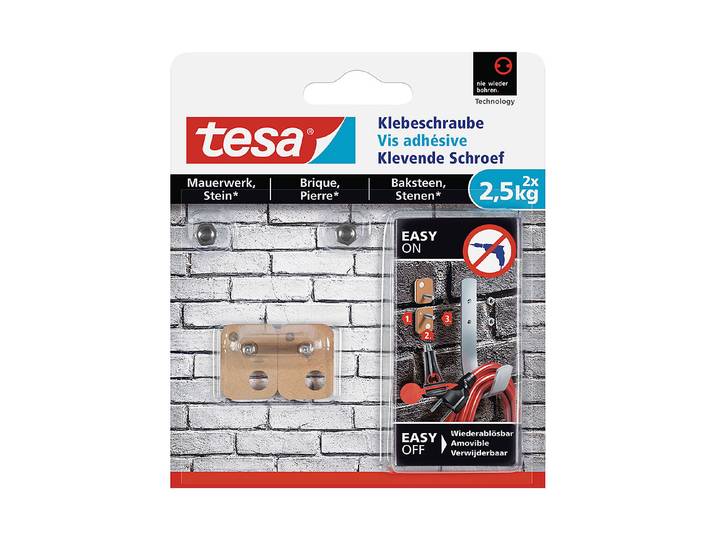 Tesa Klebeschraube für Mauerwerk und Stein 2.5 kg