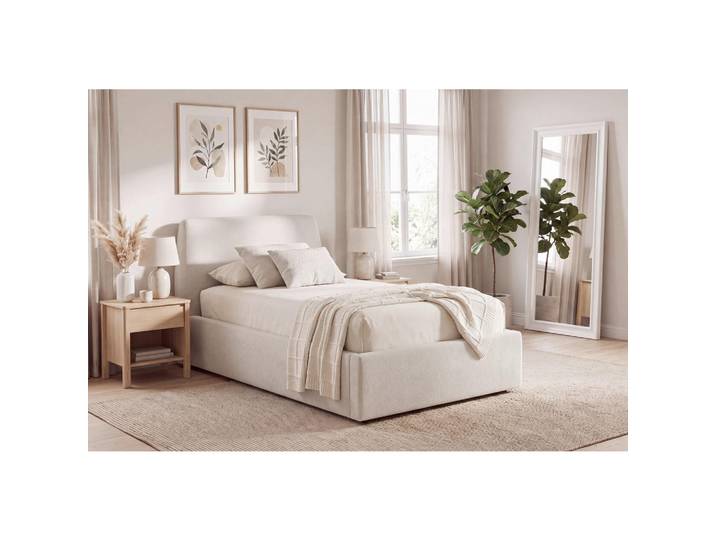 Livetastic Polsterbett, Creme, Kunststoff, Pappel,Pappel, Sperrholz,Sperrholz, 90x200 cm, gepolstertes Kopfteil, Stoffauswahl, in verschiedenen Größen erhältlich, Schlafzimmer, Betten, Polsterbetten