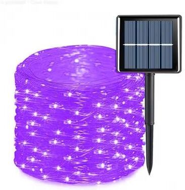 Uplift Treasures Outdoor Solar LED Fairy String Lights purple 7 M 50 Leds