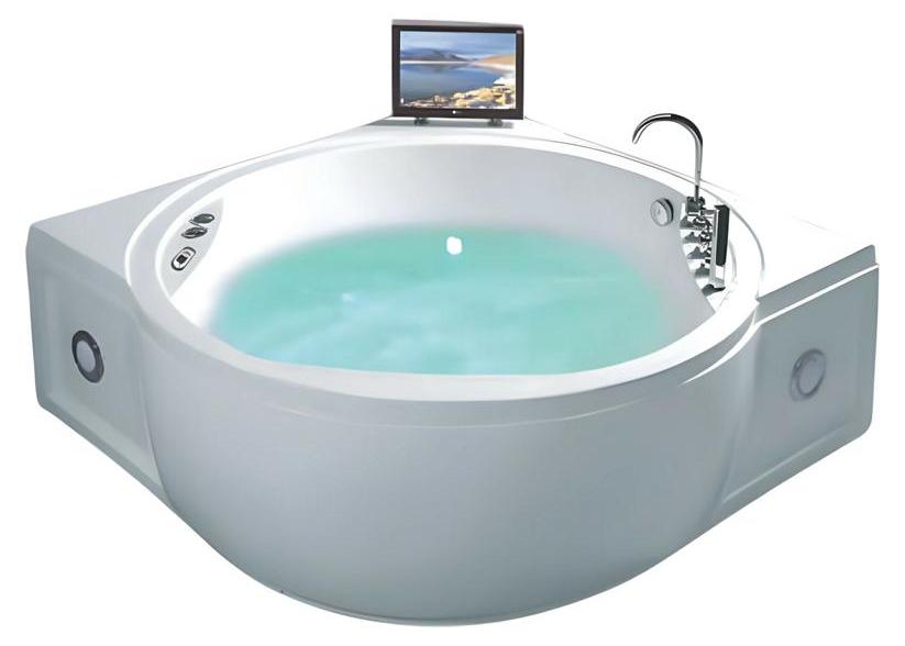 Acrylwanne Whirlpool Blubberbad Hydromassagewanne Spa-Bad Whirlwanne 154x154 cm