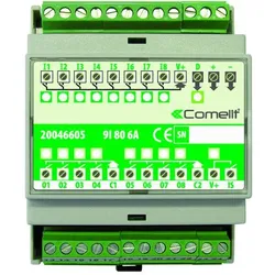 Comelit 20046605 Schaltmodul 9 Eingängen, 8x 6A Ausgängen 4 DIN