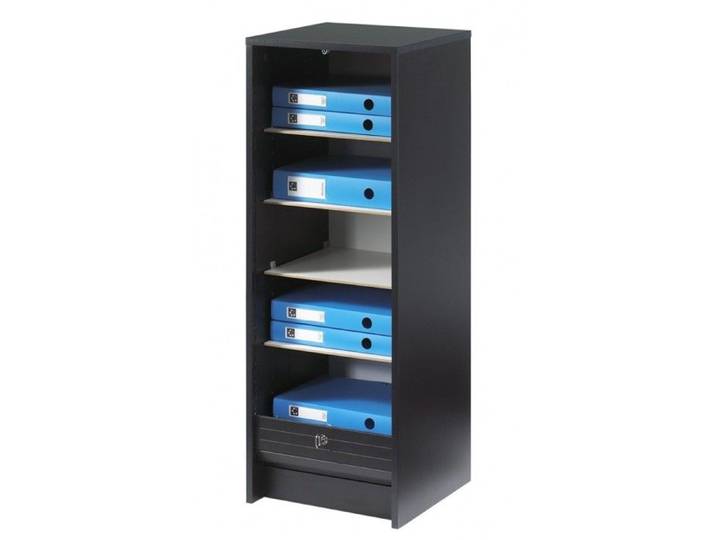 Classeur à rideau H103 cm uni noir