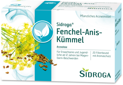 Uriach Germany GmbH SIDROGA Fenchel Anis Kümmel Tee Filterbeutel 20X2.0 g 03374876