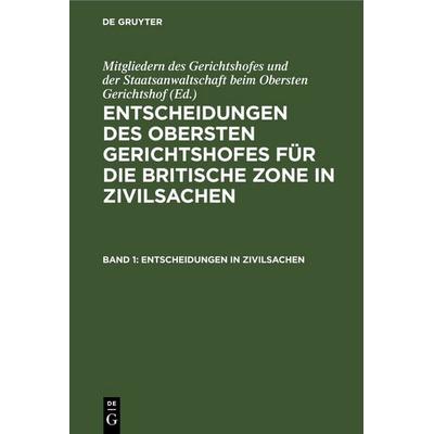 Entscheidungen in Zivilsachen, Gebundene Ausgabe von , De Gruyter, 978-3-11-236619-6