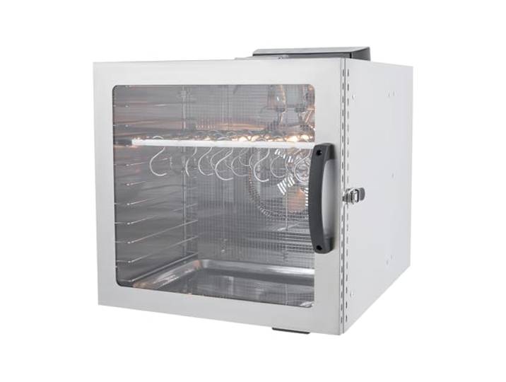 Dörrautomat Edelstahl Dehydrator Food Trockenschrank, 42.5L Dörrgerät Obst Gemüse Fleisch Trocknen Dörrautomaten mit Temperaturregler (30-90°C), Überhitzungsschutz, Timer & Haken