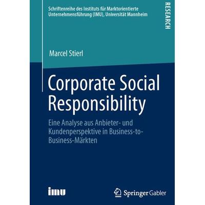 Corporate Social Responsibility, Taschenbuch von Marcel Stierl, Springer Fachmedien Wiesbaden GmbH, 978-3-658-02495-6